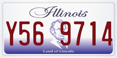 IL license plate Y569714