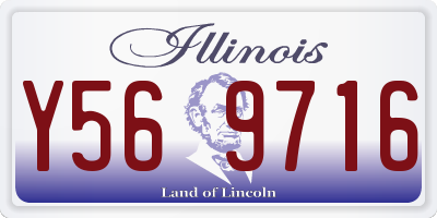 IL license plate Y569716