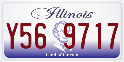 IL license plate Y569717