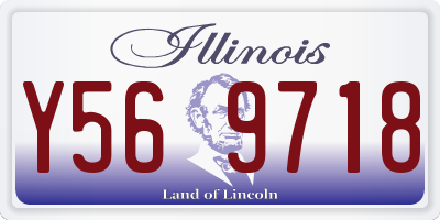 IL license plate Y569718