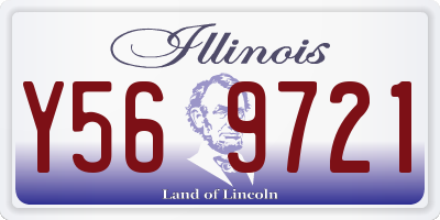 IL license plate Y569721