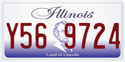 IL license plate Y569724