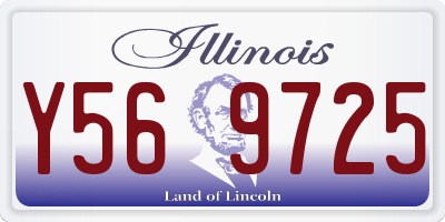 IL license plate Y569725