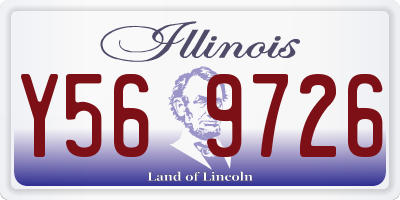 IL license plate Y569726