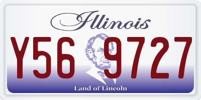 IL license plate Y569727