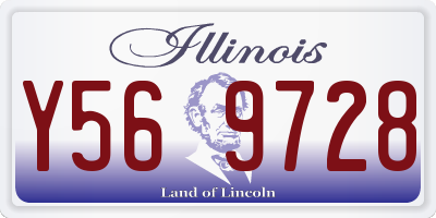 IL license plate Y569728