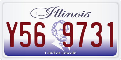 IL license plate Y569731