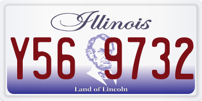 IL license plate Y569732