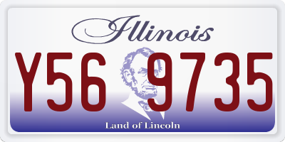 IL license plate Y569735