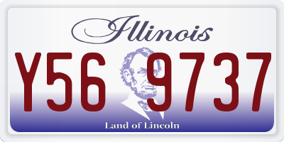 IL license plate Y569737