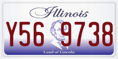 IL license plate Y569738