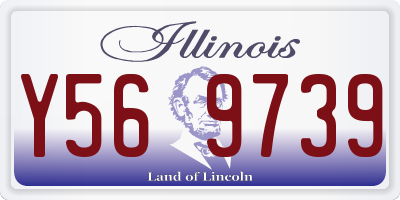 IL license plate Y569739