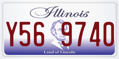 IL license plate Y569740
