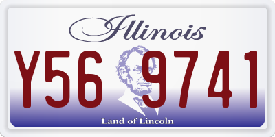 IL license plate Y569741