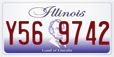 IL license plate Y569742