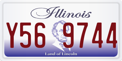 IL license plate Y569744