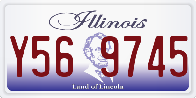 IL license plate Y569745