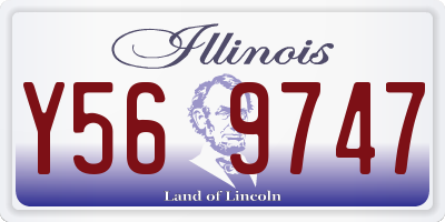 IL license plate Y569747