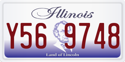 IL license plate Y569748