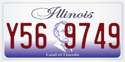 IL license plate Y569749