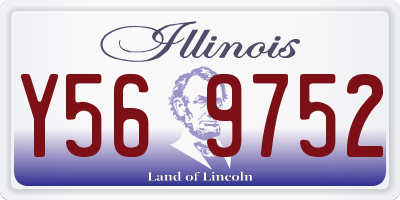 IL license plate Y569752