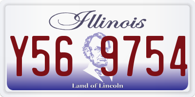 IL license plate Y569754
