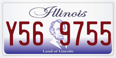 IL license plate Y569755