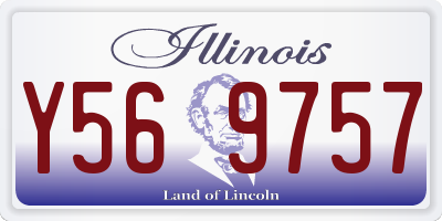 IL license plate Y569757