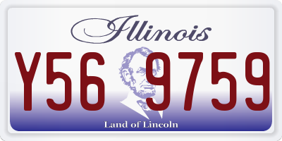 IL license plate Y569759