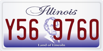 IL license plate Y569760