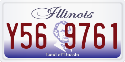 IL license plate Y569761