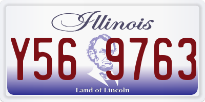 IL license plate Y569763