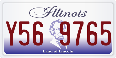 IL license plate Y569765