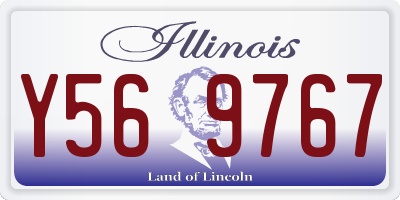 IL license plate Y569767