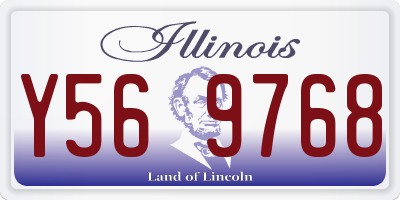 IL license plate Y569768