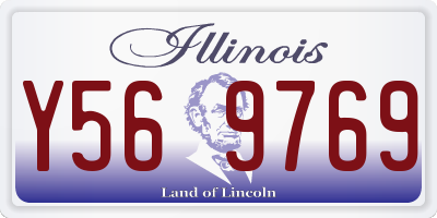 IL license plate Y569769