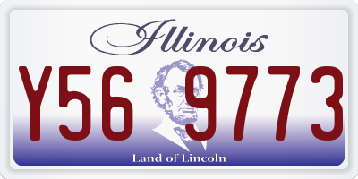 IL license plate Y569773