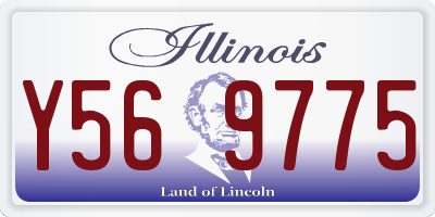IL license plate Y569775