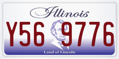 IL license plate Y569776
