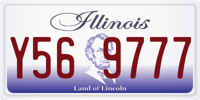 IL license plate Y569777