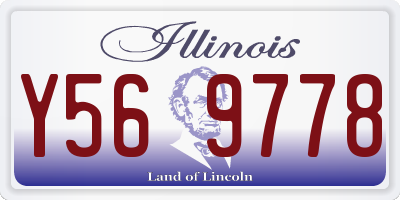 IL license plate Y569778