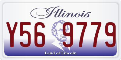 IL license plate Y569779