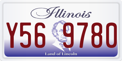 IL license plate Y569780