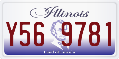 IL license plate Y569781