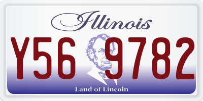 IL license plate Y569782