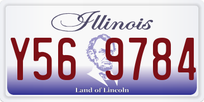 IL license plate Y569784