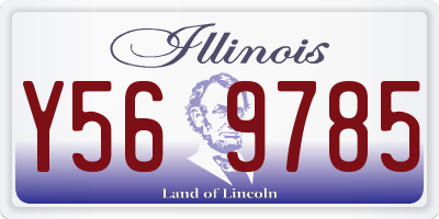 IL license plate Y569785