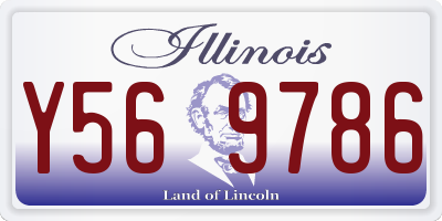 IL license plate Y569786