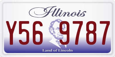 IL license plate Y569787