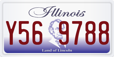 IL license plate Y569788